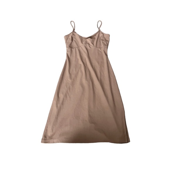 vintage tan possessed mini dress - Picture 1 of 3
